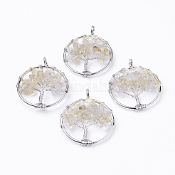 Природные подвески цитрин&nbsp;G-E419-11P