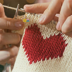 15 шт. радужная эмалевая катушка с значком&nbsp;HJEW-DR00047