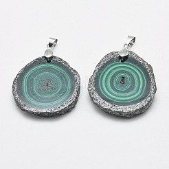 Природного малахита подвески&nbsp;LS-G-E464-39