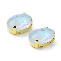 Мокко(мк) овал пришить по стразам&nbsp;RGLA-F080-01A-04