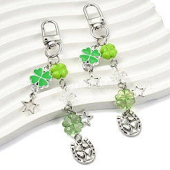 2 шт. подвесные украшения из сплава и акрила&nbsp;HJEW-YW00330