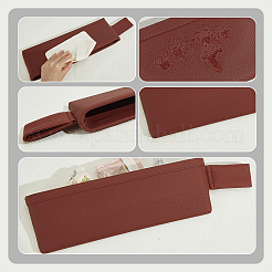 Искусственная кожа с пластиковым контейнером для хранения в зазоре между сиденьями автомобиля&nbsp;CON-WH0095-167D