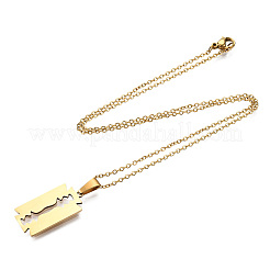 201 подвеска из нержавеющей стали ожерелье&nbsp;LS-NJEW-S105-JN721-45-2