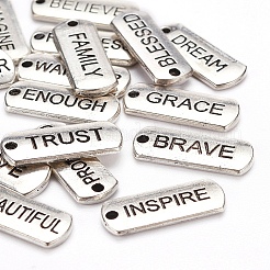 18шт 18 стиля прямоугольные подвески из сплава в тибетском стиле&nbsp;TIBEP-YW0001-34AS