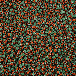 12/0 двухцветный непрозрачный стеклянный бисер&nbsp;SEED-T006-01A-A01