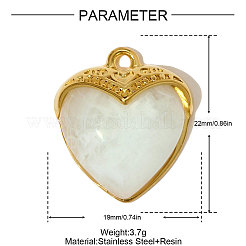 Подвески из нержавеющей стали 304 из смолы&nbsp;STAS-OY004-88G