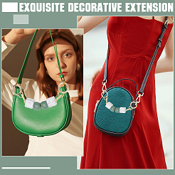 2 шт. квадратные цепочки для сумок из смоляных бусин&nbsp;PURS-GF0001-07A