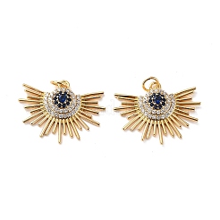 Латунные микро проложить кубического циркония подвески&nbsp;X-ZIRC-P092-006G-RS