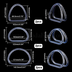 6шт. 3-х стильная пластиковая ручка для сумки&nbsp;KY-PH0001-59