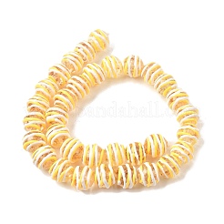 Бусины ручной работы из эмали с золотым песком&nbsp;LAMP-B035-03G