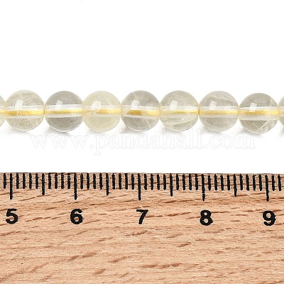 Нити из натуральных бусин лимонного кварца (обработанных нагреванием)&nbsp;G-B167-A11-6mm-1