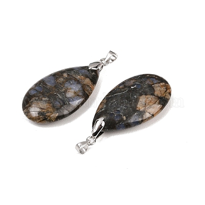 Природные подвески лабрадорита&nbsp;G-D084-01P-B07-1