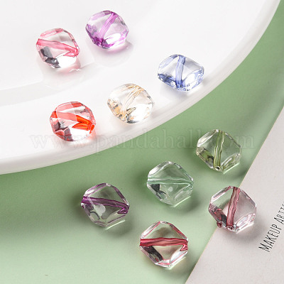 Прозрачные акриловые бусины&nbsp;X-TACR-S154-08A-1