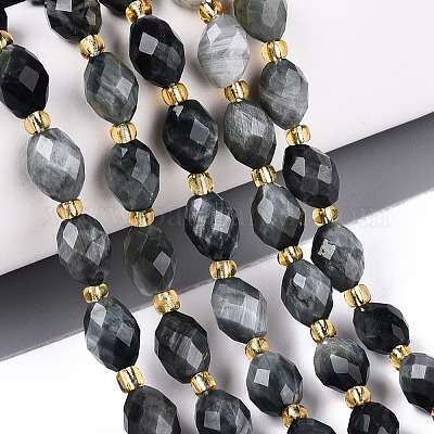 Натуральный орлиный глаз бусы&nbsp;G-N342-35-8x6-03-1