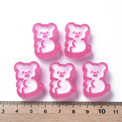 Прозрачные акриловые бусины MACR-S374-07B-02-1