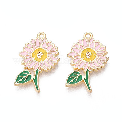 Подвески из эмали и сплава&nbsp;ENAM-T024-32D-G-1