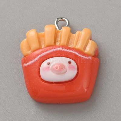 Подвески из непрозрачной смолы в виде свинки RESI-CJC0020-27E-1