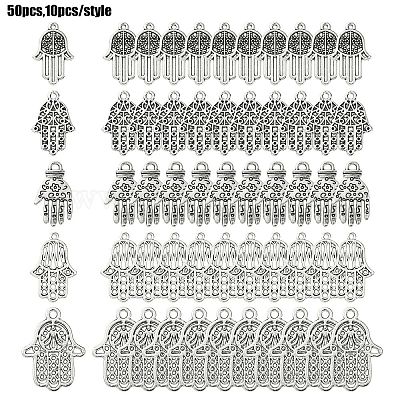 50шт 5 стиля подвески из сплава в тибетском стиле&nbsp;TIBEP-YW0001-79-1