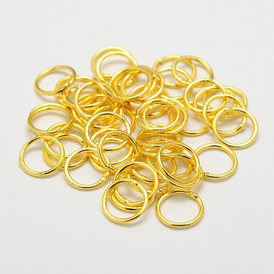 Латунь круглые кольца KK-WH0084-05B-G-1