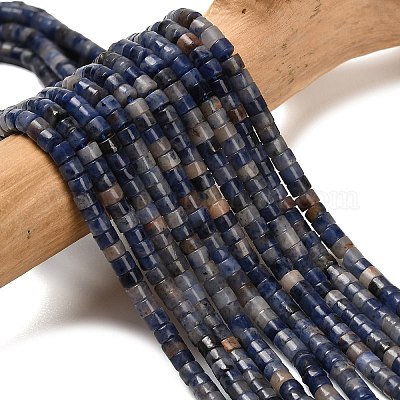 Природный содалит бисер нитей&nbsp;G-P608-A08-01-1