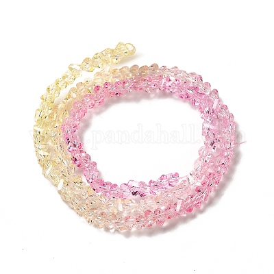 Прозрачные стеклянные бусины GLAA-H023-02F-1