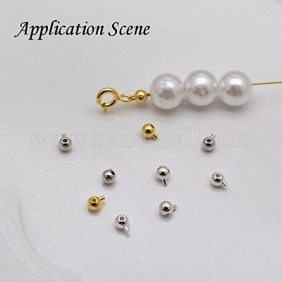 925 шарик из стерлингового серебра&nbsp;STER-C013-01A-G-1