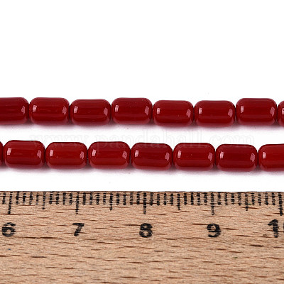 Непрозрачное стекло бисер нитей&nbsp;GLAA-T028-14P-03-1