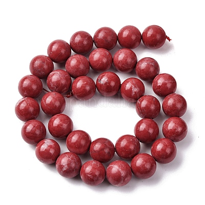 Природные Говлит бисер нитей&nbsp;G-H343-D06-12mm-A-1