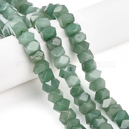 Естественный зеленый авантюрин бисер нитей G-N347-09A-08-1