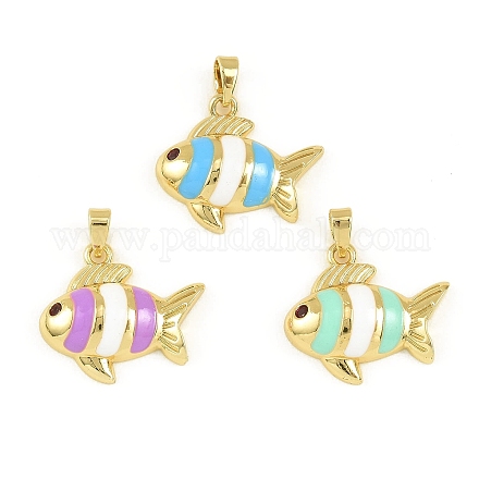 Латунь эмаль подвески&nbsp;KK-I477-05G-01-1