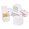 Kraft Paper Box, Square, White, 5x5x5cm