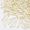 Alloy Pendants, Triangle, Light Gold, 30x9x1mm, Hole: 1.8mm