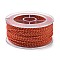 20M Nylon Twisted Round Cord, for Bag Strap Making, Red, 2mm, about 21.87 Yards(20m)/Roll