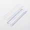 Plastic Rulers, Knitting Gauges, Royal Blue, 160x40x1mm