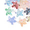 Transparent Spray Painted Acrylic Beads, Starfish, Mixed Color, 18x19x9mm, Hole: 1.6~1.8mm, about 675pcs/500g