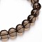 Glass Round Bead Strands, Rosy Brown, 8mm, Hole: 1mm, about 40pcs/strand, 11 inch
