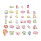 Plastics Beads, Craft Beads,  Mixed Shape, Mixed Shapes, 5.5~18x7.5~15x3.5~7mm, Hole: 1.4~3mm, 147pcs/50g