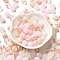 Glass Beads, Faceted, Rondelle, Pink, 10x8mm, Hole: 1mm, about 63pcs/57g