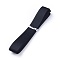 Grosgrain Ribbons, Polyester Ribbons, Black, 5/8 inch(16mm), about 1yard/strand(0.9144m/strand)