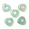 Natural Green Aventurine European Beads, Heart Large Hole Beads, 15x15~15.5x4.5~5mm, Hole: 6mm