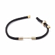 Плетеный браслет из нейлонового шнура&nbsp;MAK-A017-D02-03G-2