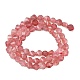 Природного кварца клубники нитей бисера&nbsp;G-P611-C29-01-3