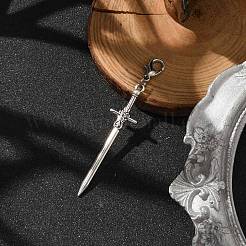 Большой кулон из сплава меч украшение&nbsp;X-HJEW-JM02179