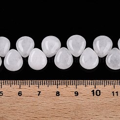 Бусины из натурального белого нефрита&nbsp;G-T138-115