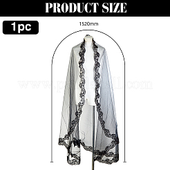 Кружевные свадебные фаты&nbsp;AJEW-WH0816-379