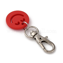 Улыбающееся лицо акрил с подвесными украшениями из сплава&nbsp;HJEW-JM03472