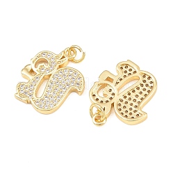 Латунные микро проложить кубического циркония подвески&nbsp;KK-C162-086C-G