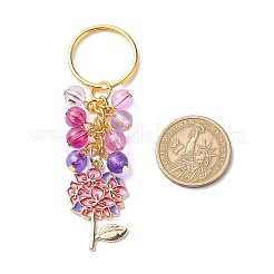 4 шт. виноград/цветок/сердце/бабочка подвеска из сплава эмали брелок&nbsp;KEYC-JKC00412-04