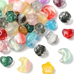 12 шт. 4 вида прозрачных смоляных бусин&nbsp;RESI-YW0005-79