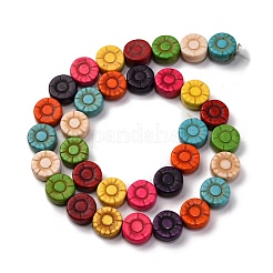 Синтетических нитей бирюзовые бусы G-C147-06